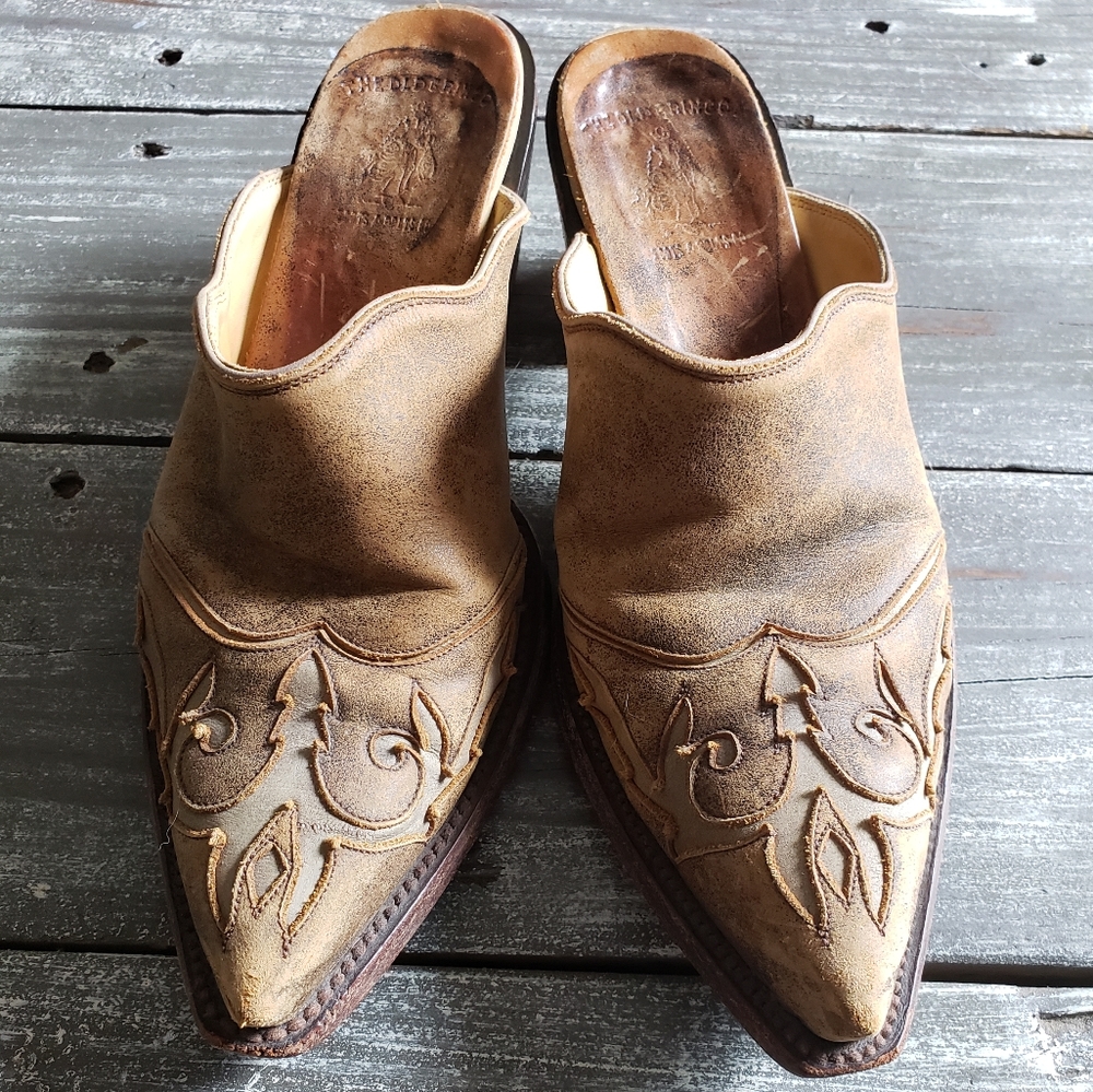 Old Gringo leather mules